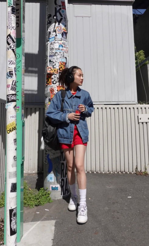 ニットショートパンツ